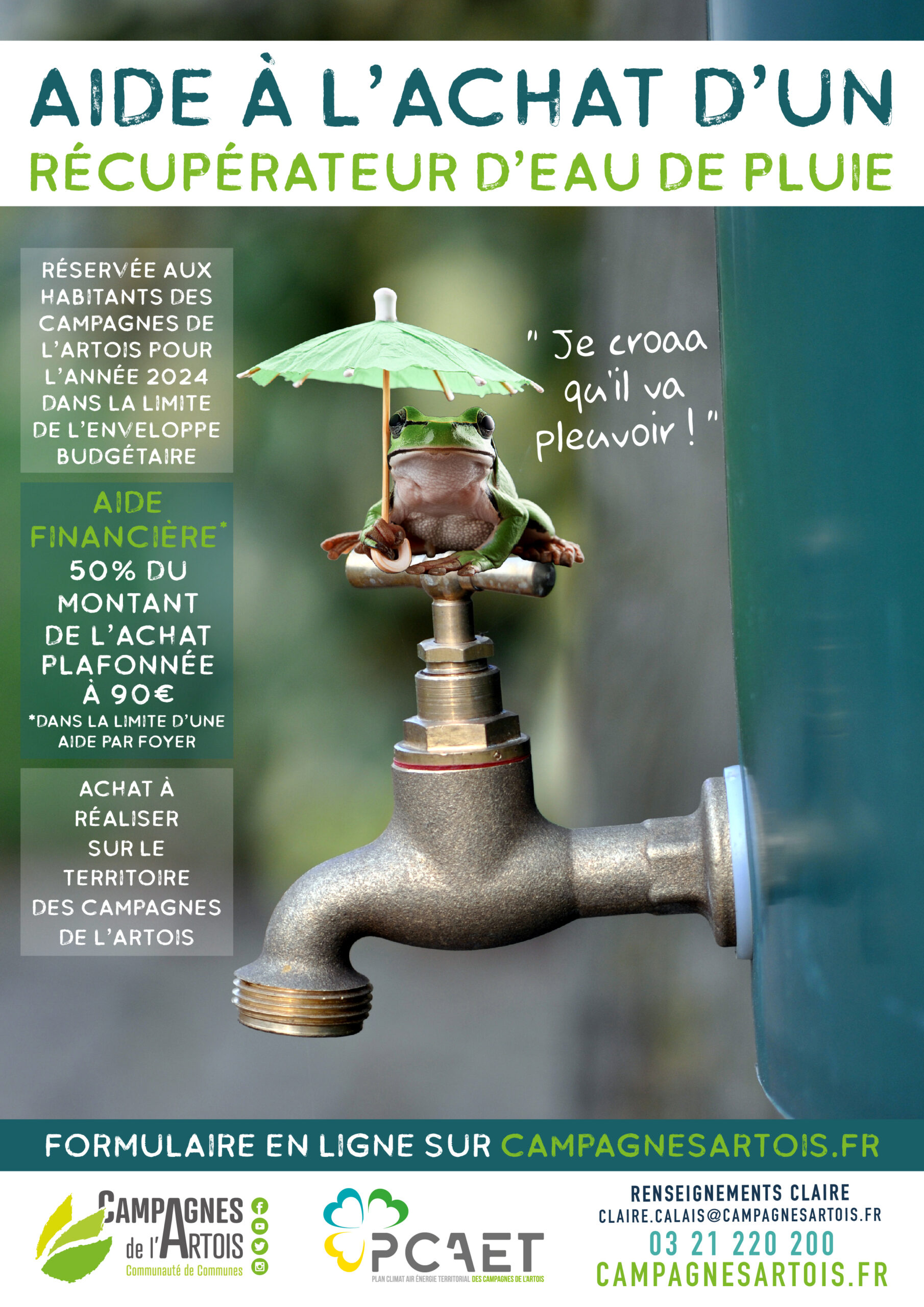 Profitez de la subvention pour l'achat d'un récupérateur d'eau de pluie !