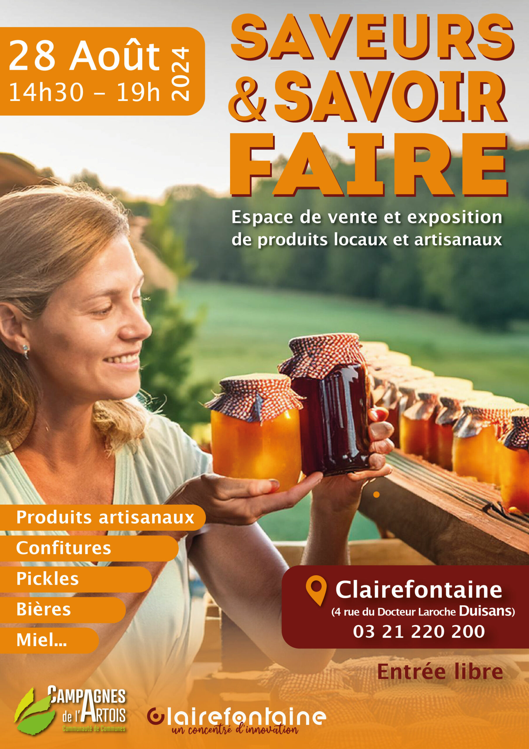 Saveurs et savoir-faire : vente et exposition de produits locaux et artisanaux !