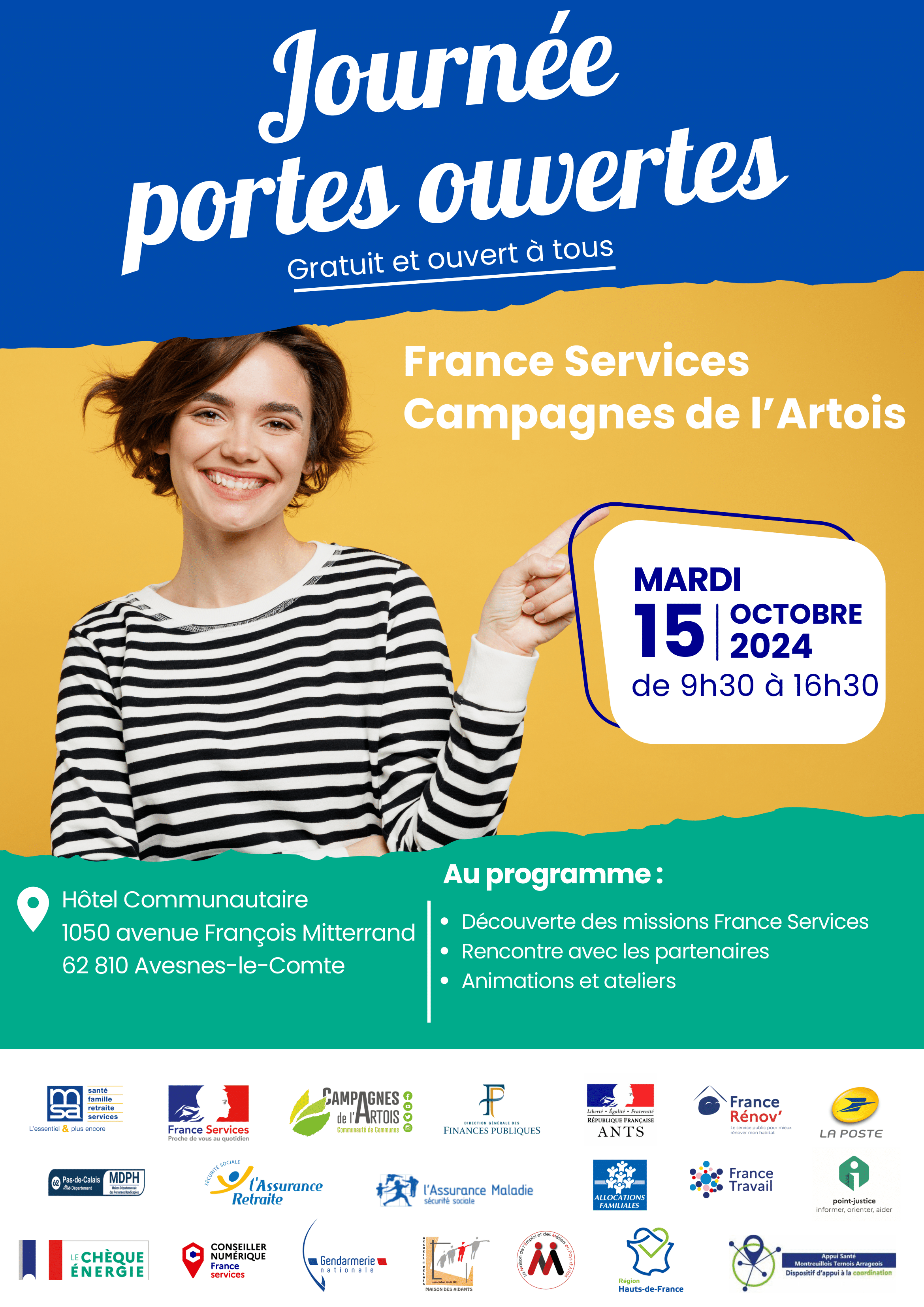 20 partenaires à rencontrer lors de nos Portes Ouvertes du 15 octobre !